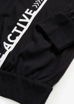 bonprix Nachhaltigere Materialien|Shirts & Tops^Lockeres Sport-Shirt schwarz bedruckt