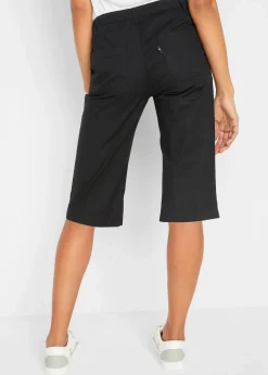 bonprix Bekleidung·Outdoorbekleidung|Bekleidung·Kleider^Long-Bermuda mit elastischem Bund schwarz