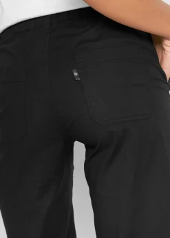 bonprix Bekleidung·Outdoorbekleidung|Bekleidung·Kleider^Long-Bermuda mit elastischem Bund schwarz