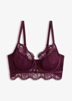 bonprix Große Cups D-H|Bhs^Long-BH aus zarter Spitze holunderbeere