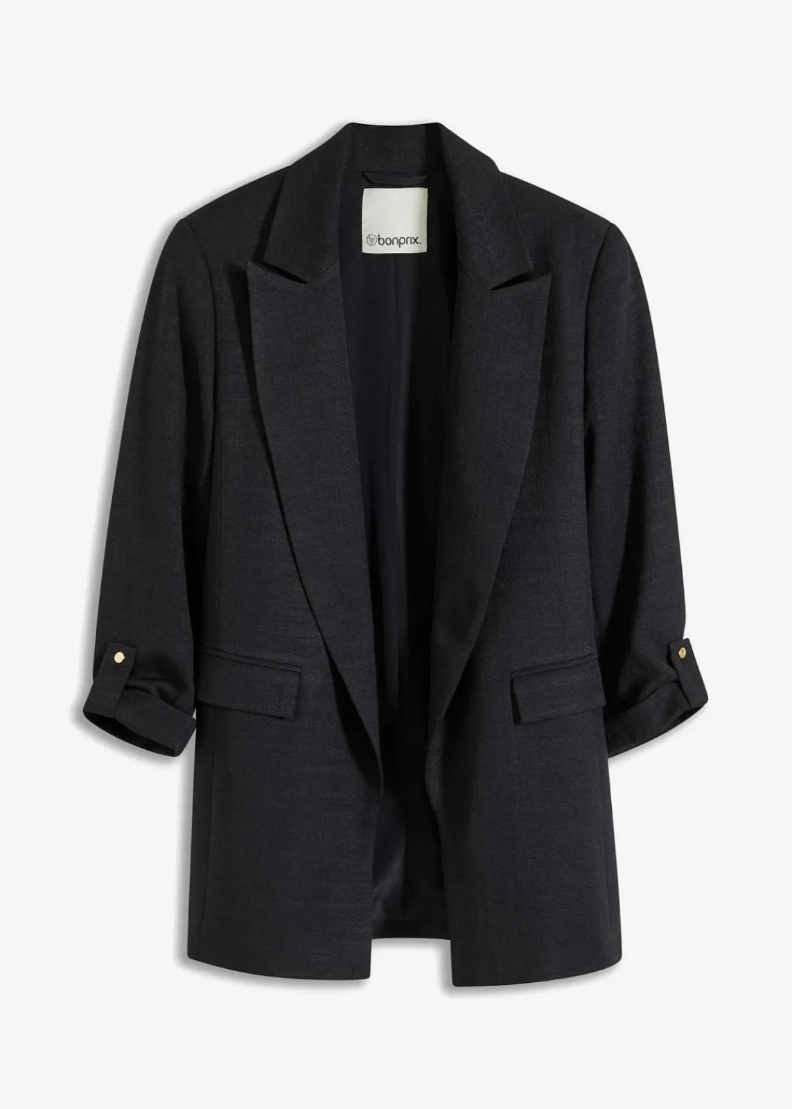 bonprix Blazer^Longblazer schwarz