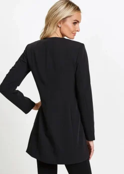 bonprix Blazer|Bekleidung·Basics^Longblazer schwarz