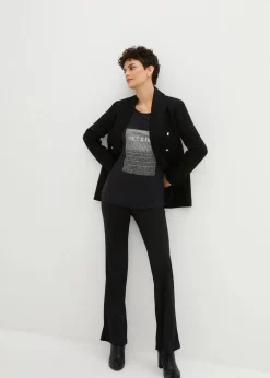 bonprix Blazer|Bekleidung·Basics^Longblazer schwarz