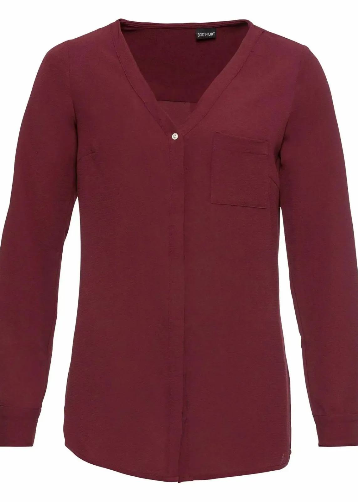 bonprix Bekleidung·Jacken & Mäntel|Blusen & Tuniken^Longbluse ahornrot