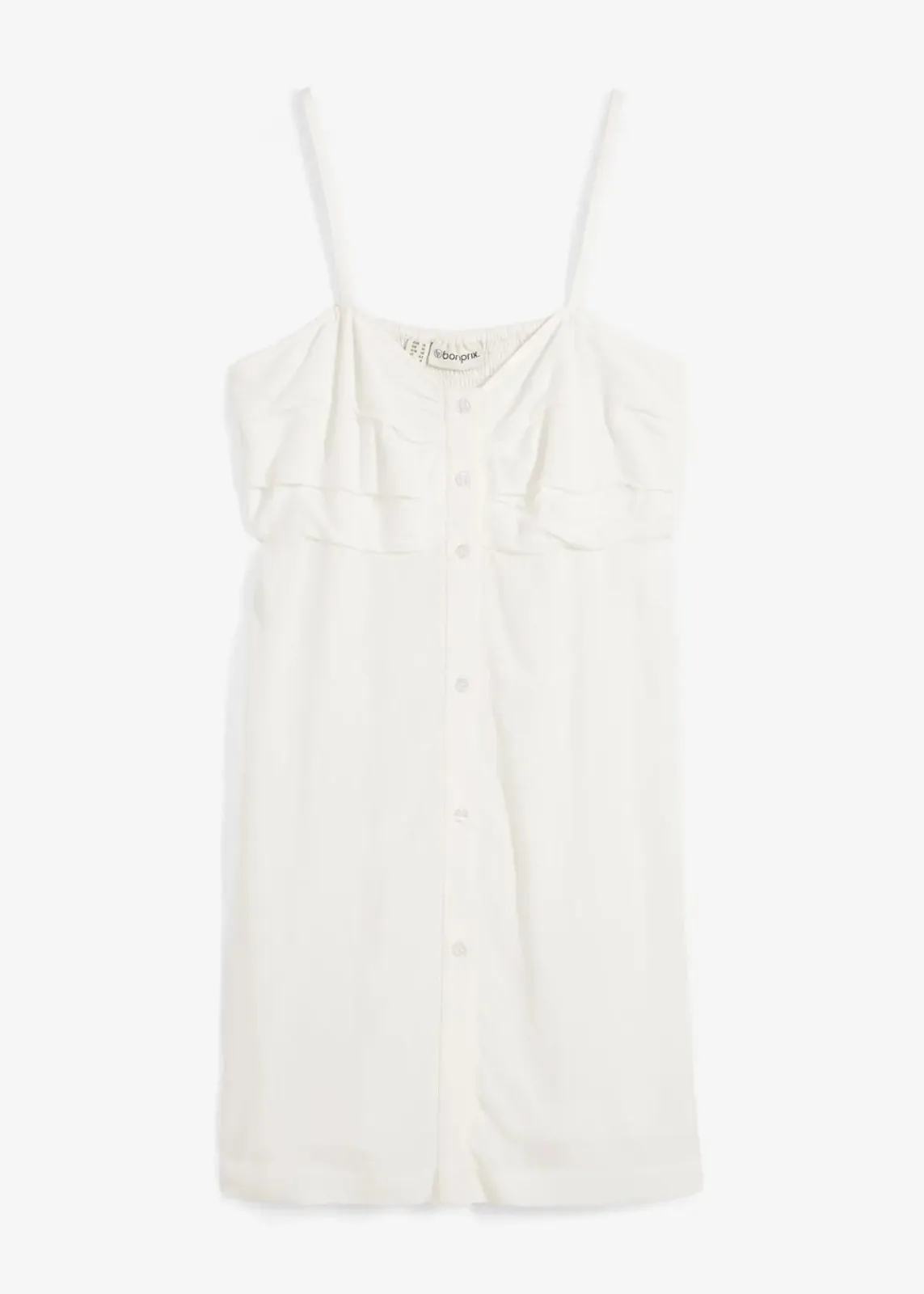 bonprix Bekleidung·Jacken & Mäntel|Blusen & Tuniken^Longbluse aus fließender Viskose wollweiß