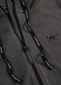 bonprix Jacken & Mäntel|Sweat^Long-Fleecejacke mit Reißverschluss-Taschen schiefergrau