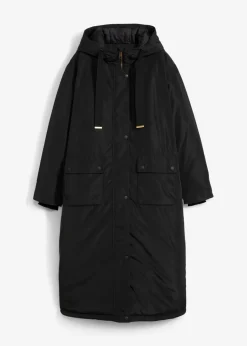 bonprix Bekleidung·Hosen|Jacken & Mäntel^Long-Parka schwarz