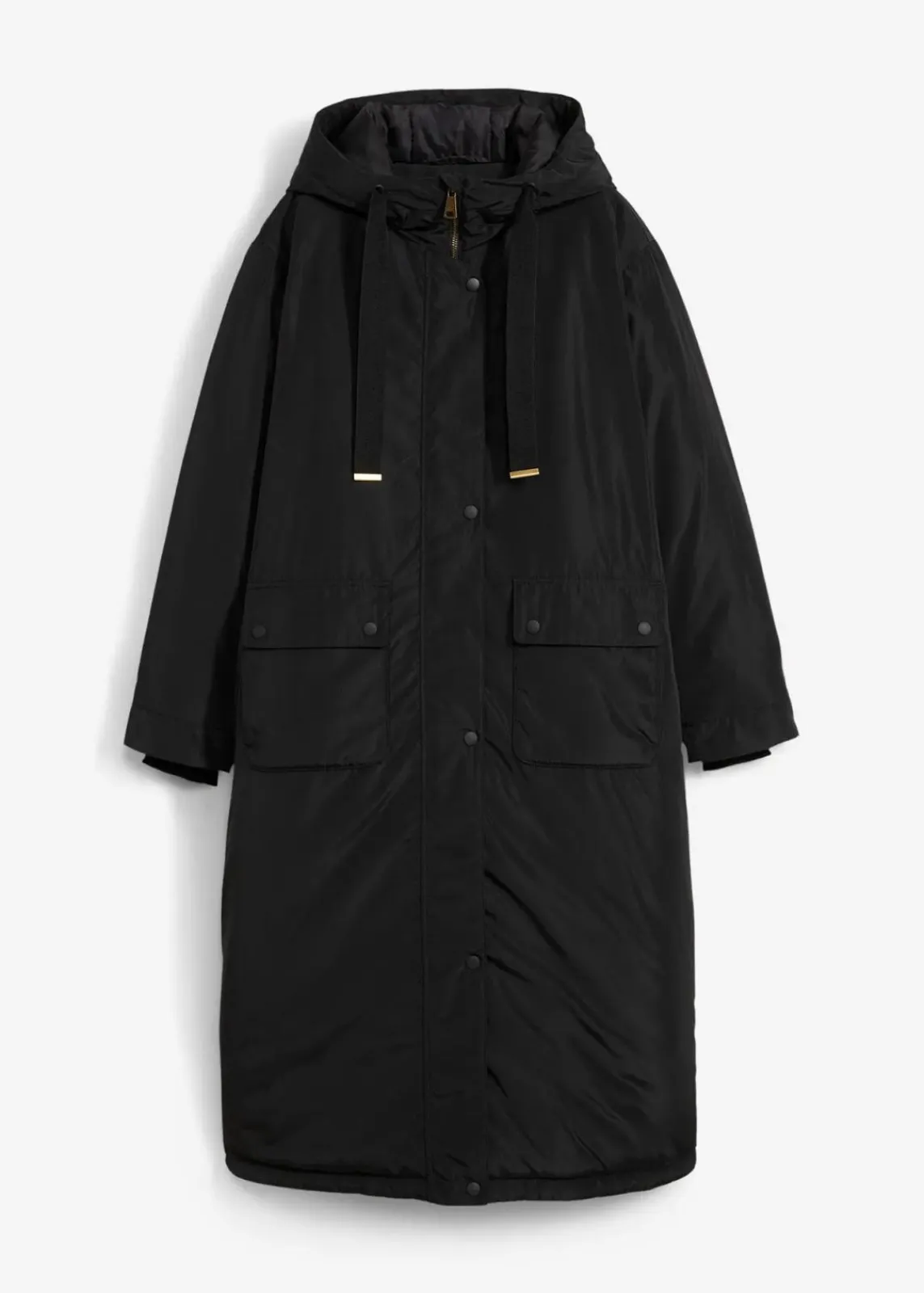 bonprix Bekleidung·Hosen|Jacken & Mäntel^Long-Parka schwarz