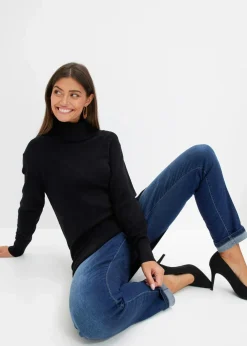 bonprix Bekleidung·Umstandsmode|Strickmode^Longpullover schwarz