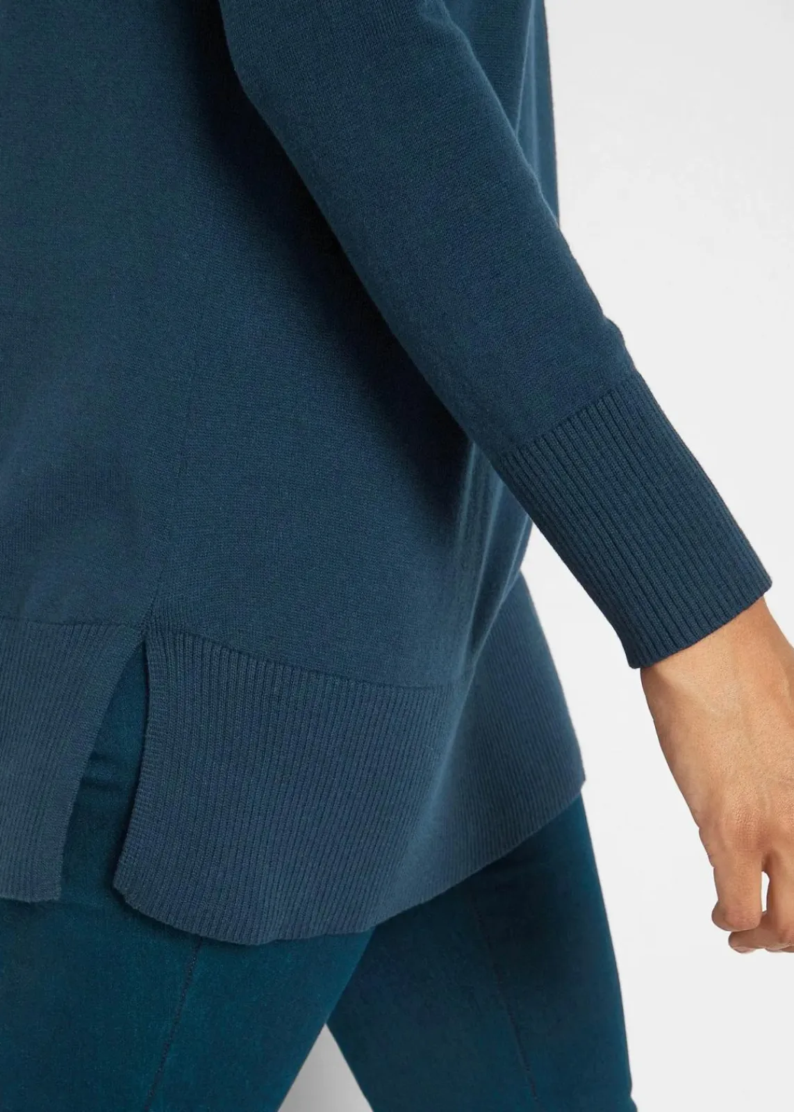 bonprix Pullover & Strickjacken|Bekleidung·Jeans^Long-Pullover dunkelblau