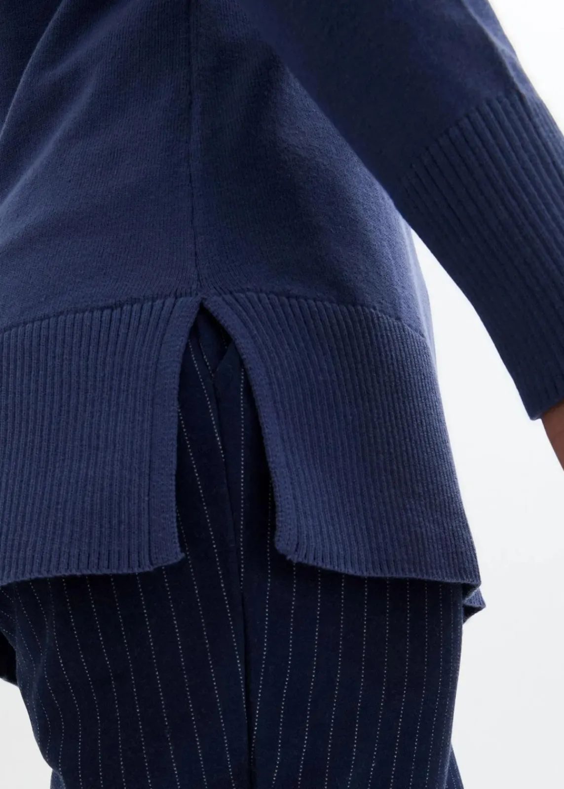 bonprix Bekleidung·Umstandsmode|Strickmode^Long-Pullover indigo
