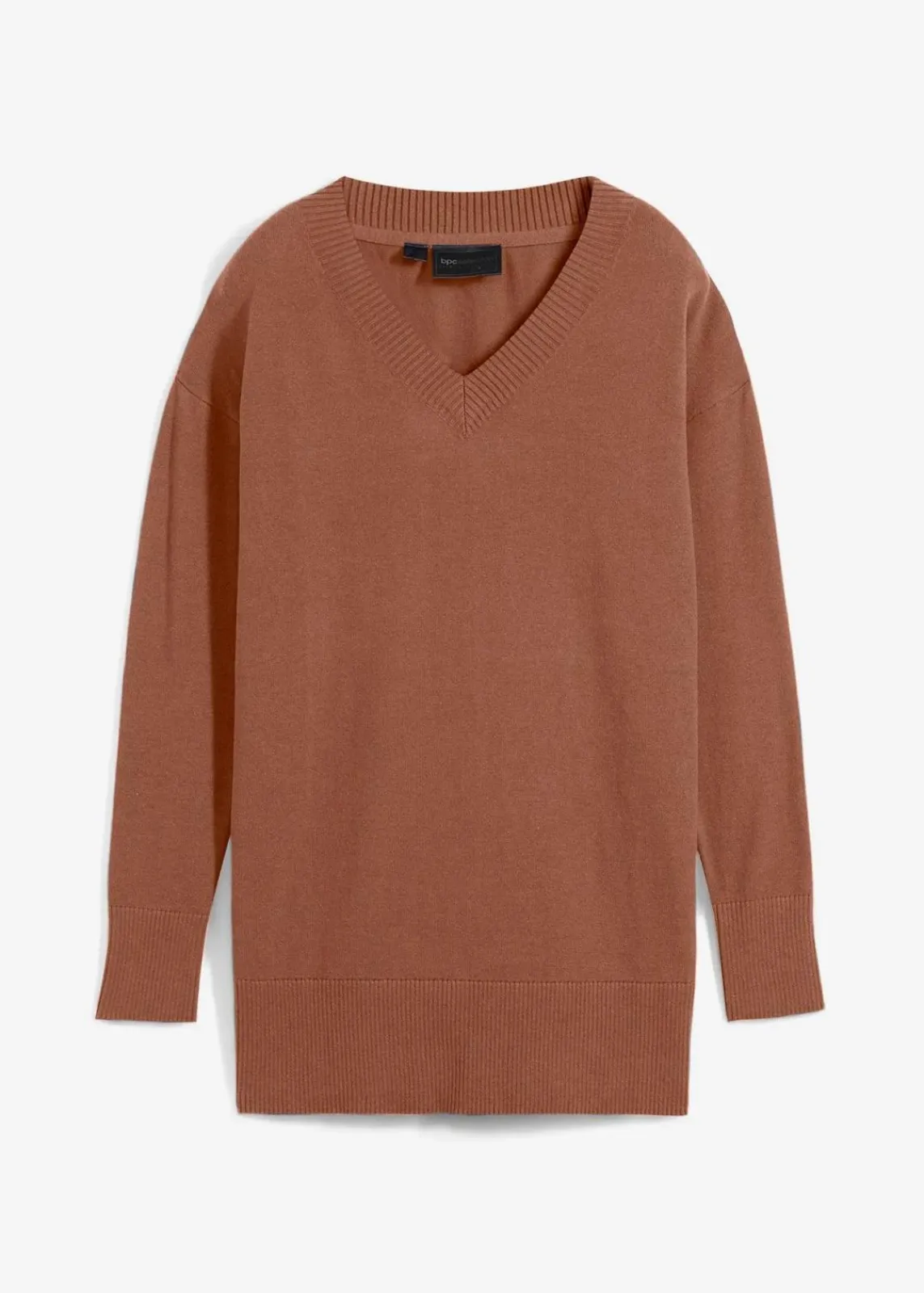 bonprix Pullover & Strickjacken|Bekleidung·Jeans^Long-Pullover kastanienbraun