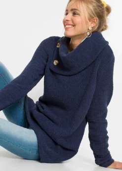 bonprix Bekleidung·Umstandsmode|Bekleidung·Jeans^Longpullover dunkelblau