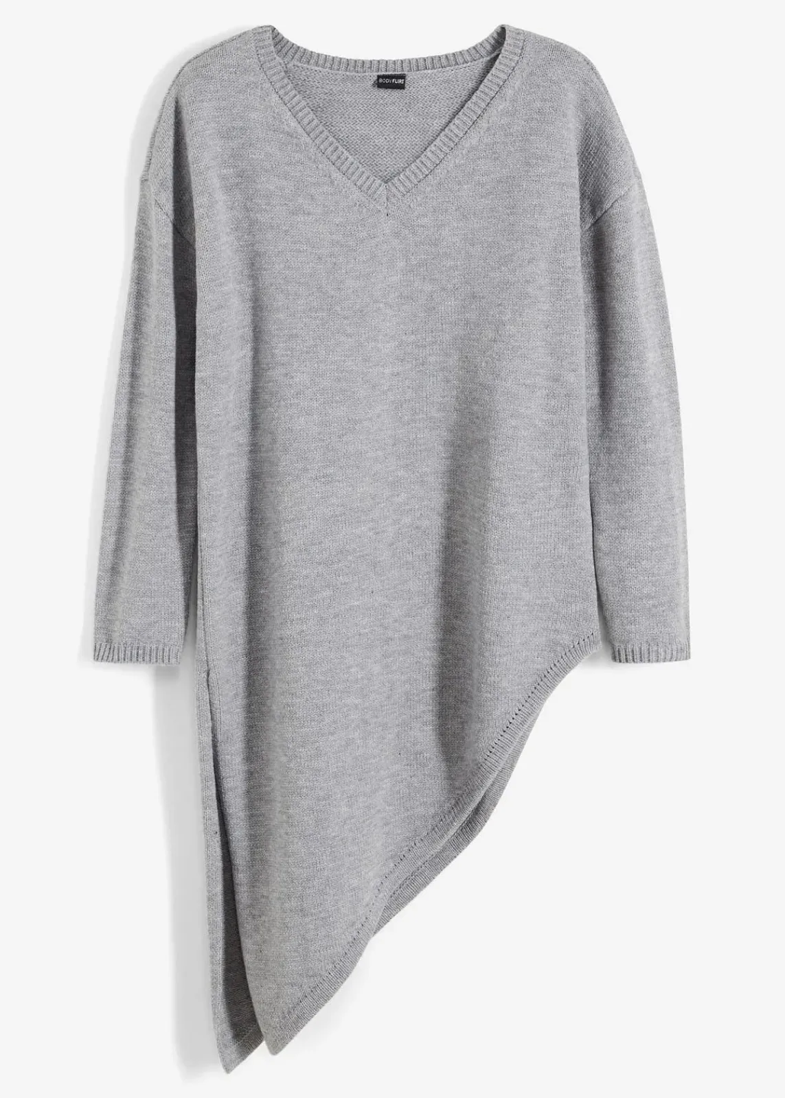 bonprix Bekleidung·Umstandsmode|Bekleidung·Jeans^Long-Pullover hellgrau meliert