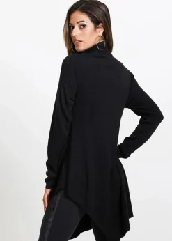 bonprix Bekleidung·Umstandsmode|Bekleidung·Jeans^Long-Pullover aus Viskose-Mischung schwarz