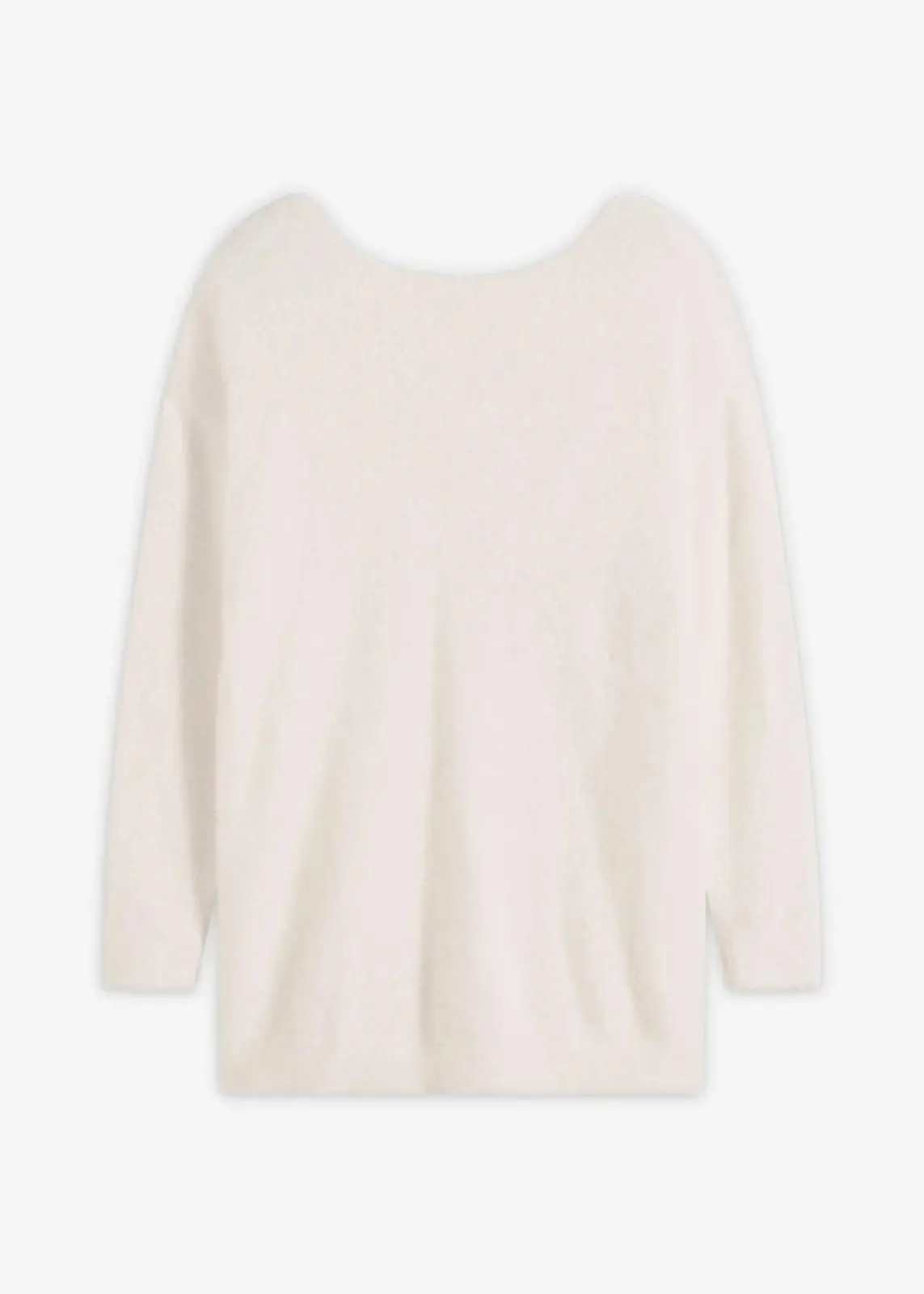 bonprix Bekleidung·Umstandsmode|Bekleidung·Jeans^Longpullover aus weichem Federgarn wollweiß