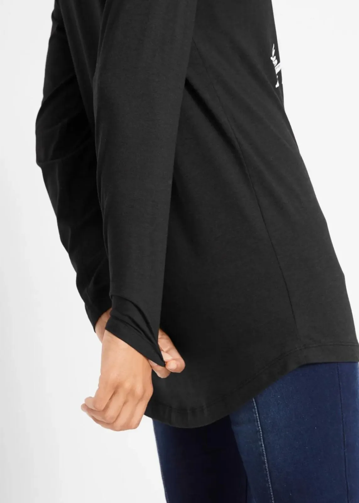 bonprix Shirts & Tops^Longshirt schwarz