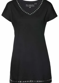 bonprix Shirts & Tops^Longshirt schwarz/silber