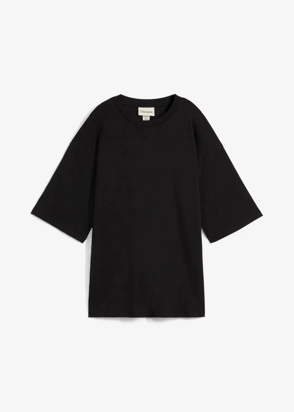 bonprix Shirts & Tops|Zweiteiler & Sets^Longshirt aus Interlock schwarz