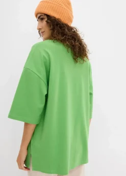 bonprix Shirts & Tops|Zweiteiler & Sets^Longshirt aus Interlock kleegrün
