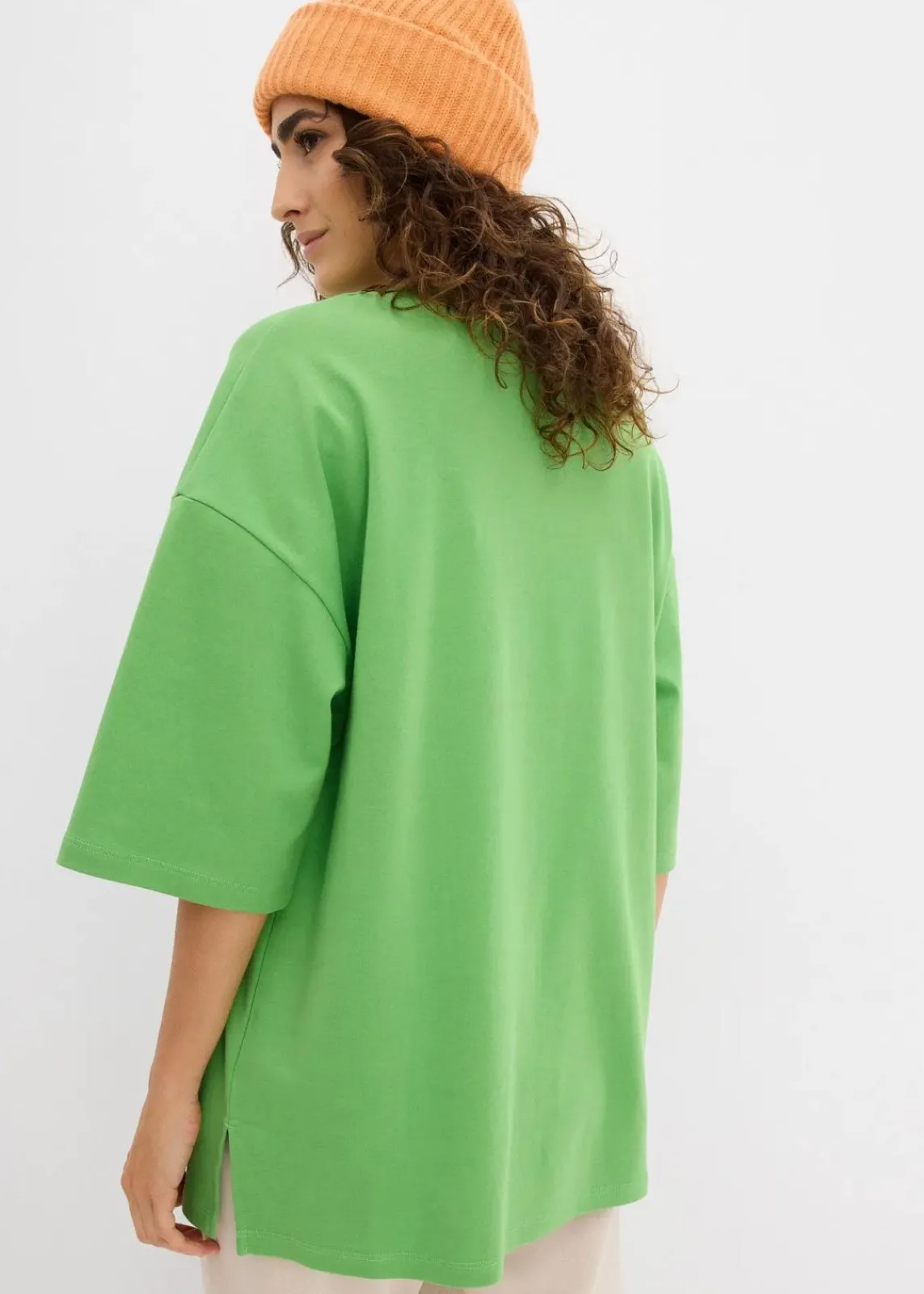 bonprix Shirts & Tops|Zweiteiler & Sets^Longshirt aus Interlock kleegrün