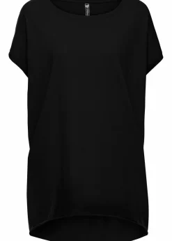 bonprix Shirts & Tops^Longshirt aus reiner Baumwolle schwarz