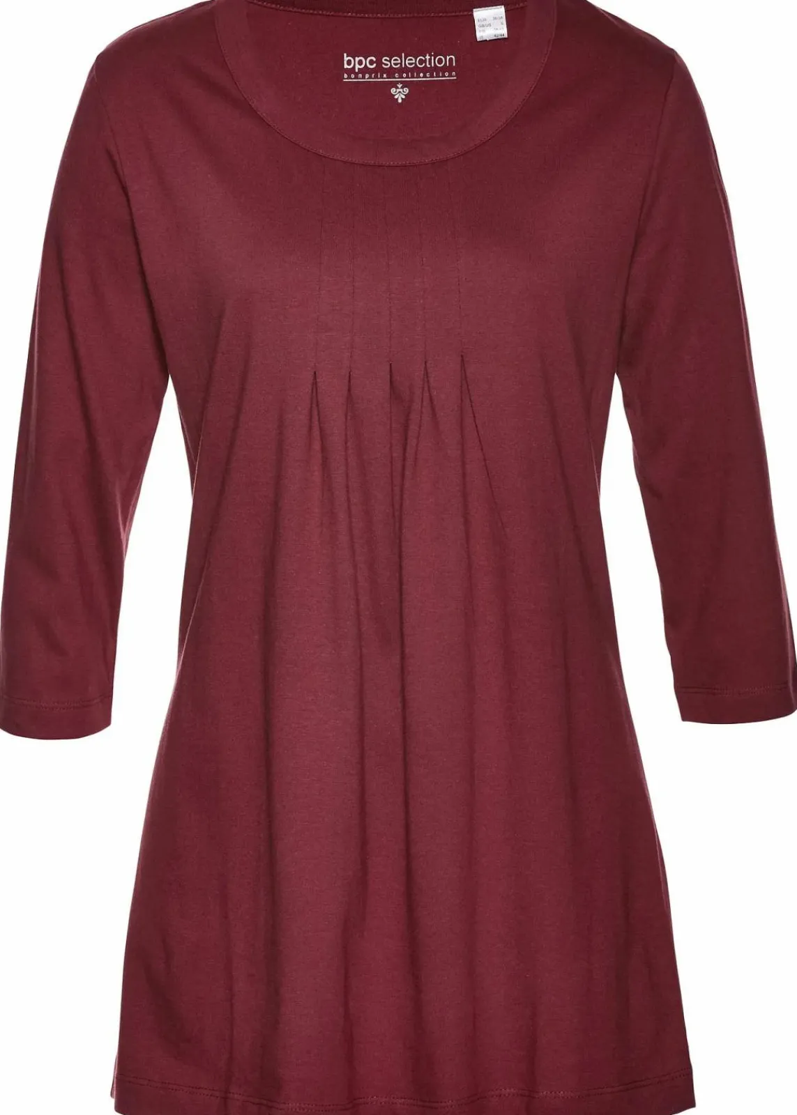 bonprix Shirts & Tops^Longshirt aus reiner Baumwolle ahornrot