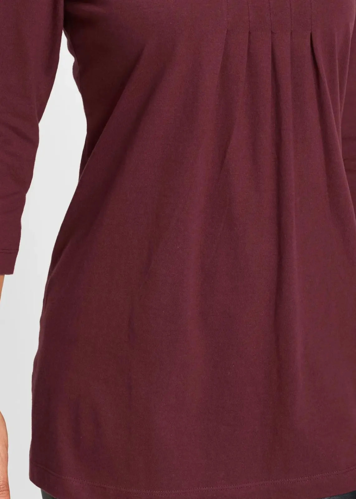 bonprix Shirts & Tops^Longshirt aus reiner Baumwolle ahornrot