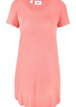 bonprix Shirts & Tops|Basics^Longshirt aus softer Viskose hellkoralle