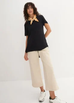 bonprix Bekleidung·Röcke|Basics^Longshirt aus softer Viskose schwarz
