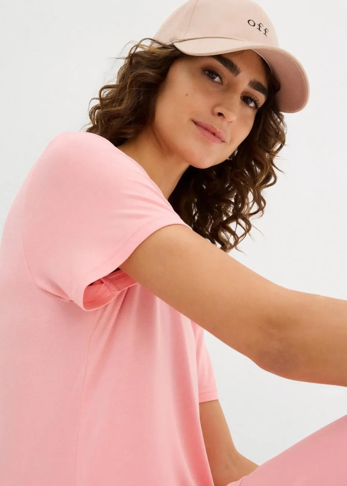 bonprix Shirts & Tops|Basics^Longshirt aus softer Viskose softrosa