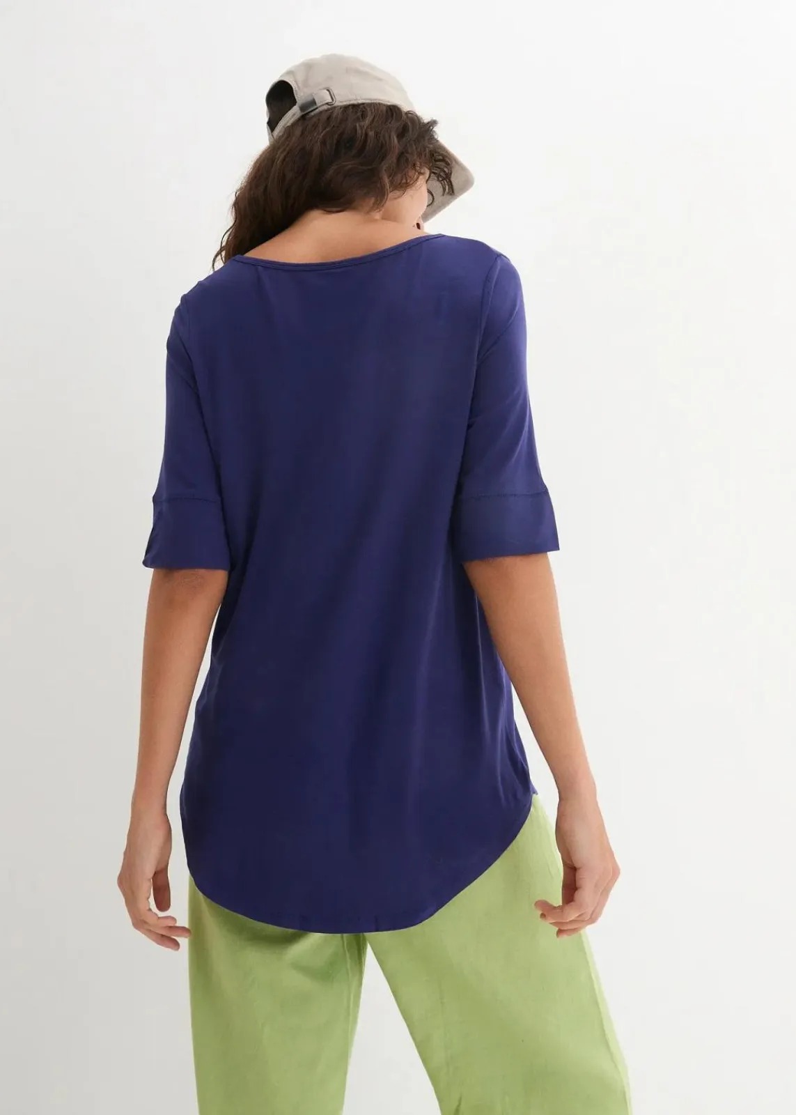 bonprix Shirts & Tops|Basics^Long-Shirt aus softer Viskose mitternachtsblau