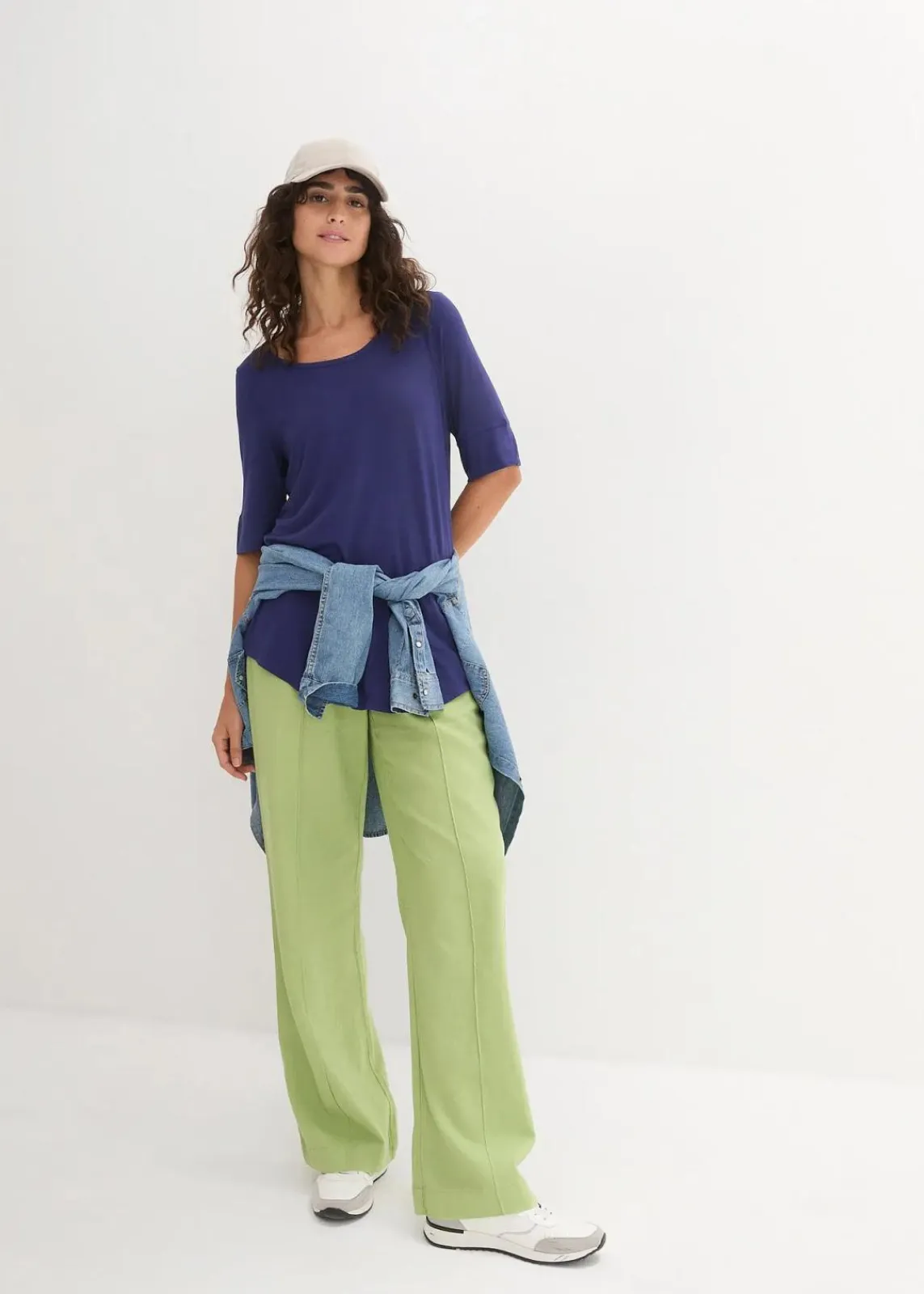 bonprix Shirts & Tops|Basics^Long-Shirt aus softer Viskose mitternachtsblau