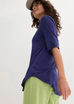 bonprix Shirts & Tops|Basics^Long-Shirt aus softer Viskose mitternachtsblau
