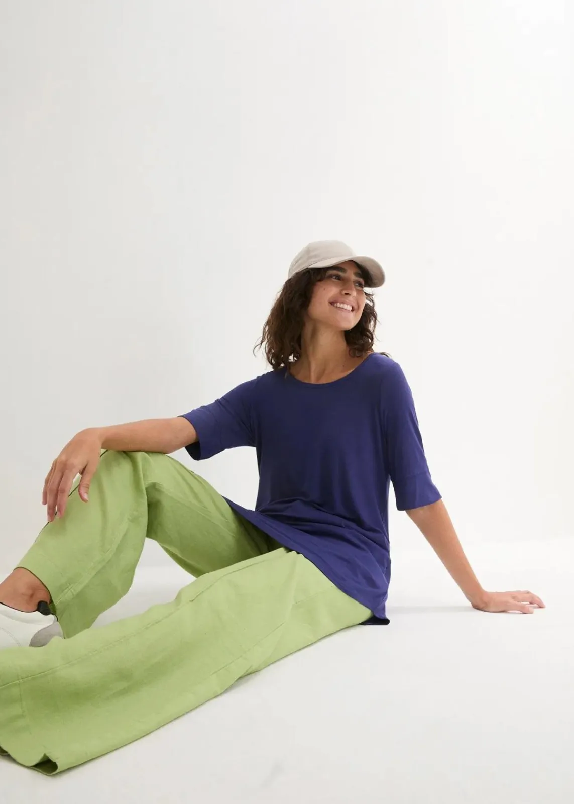 bonprix Shirts & Tops|Basics^Long-Shirt aus softer Viskose mitternachtsblau