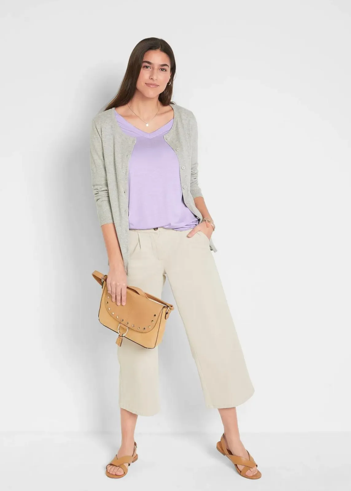 bonprix Nachhaltigere Materialien|Shirts & Tops^Longshirt aus softer Viskose, 2er-Pack zartflieder+eukalyptusgrün