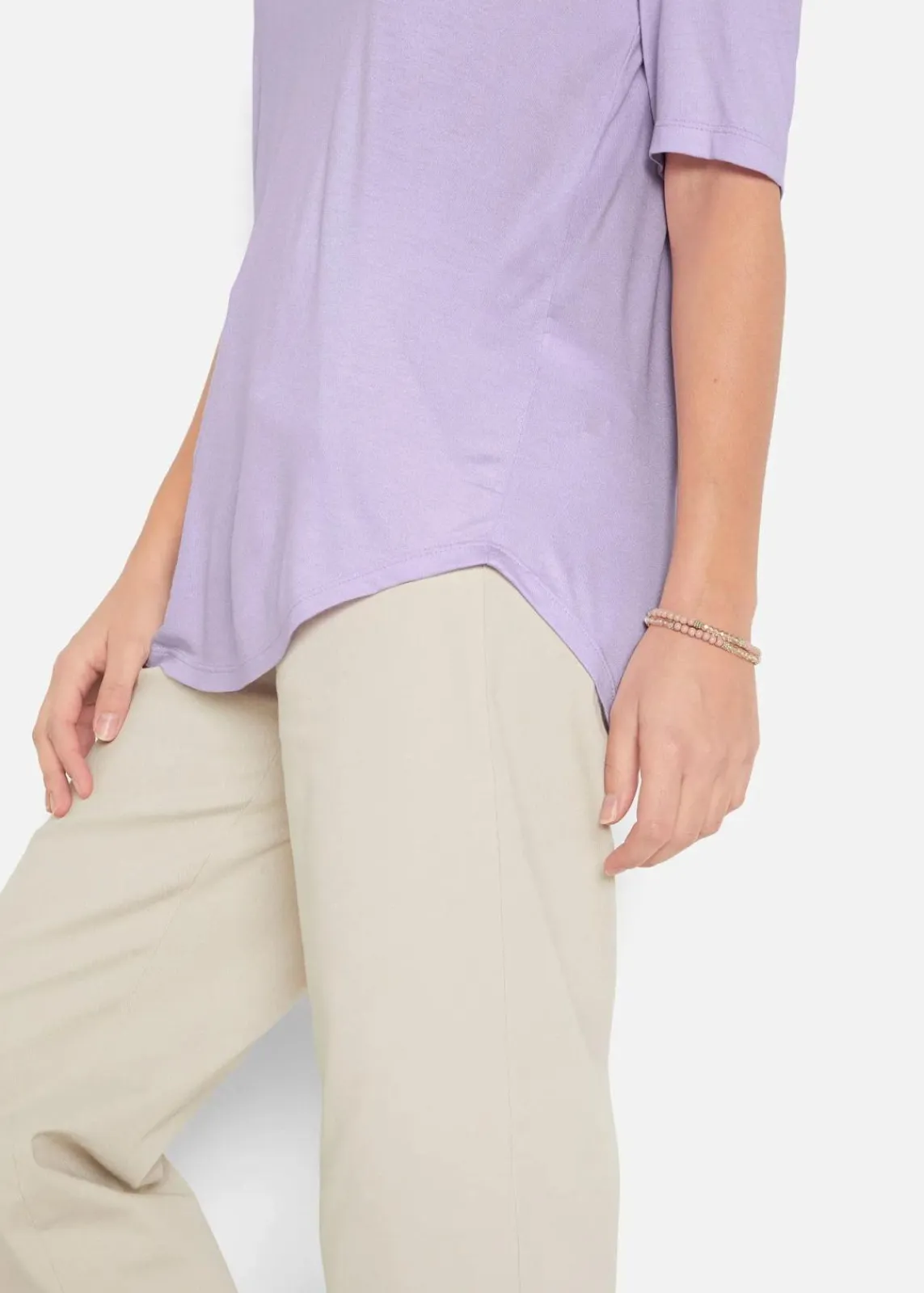 bonprix Nachhaltigere Materialien|Shirts & Tops^Longshirt aus softer Viskose, 2er-Pack zartflieder+eukalyptusgrün