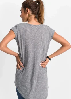 bonprix Shirts & Tops^Longshirt aus Viskose-Mischung grau multi