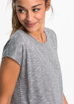 bonprix Shirts & Tops^Longshirt aus Viskose-Mischung grau multi
