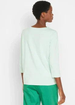 bonprix Shirts & Tops|Basics^Longshirt (5er-Pack) kristallrosa + kristallmint + mattaqua + rauchflieder + weiß