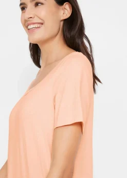 bonprix Bekleidung·Röcke|Basics^Long-Shirt, 2er-Pack indigo/hellpfirsich