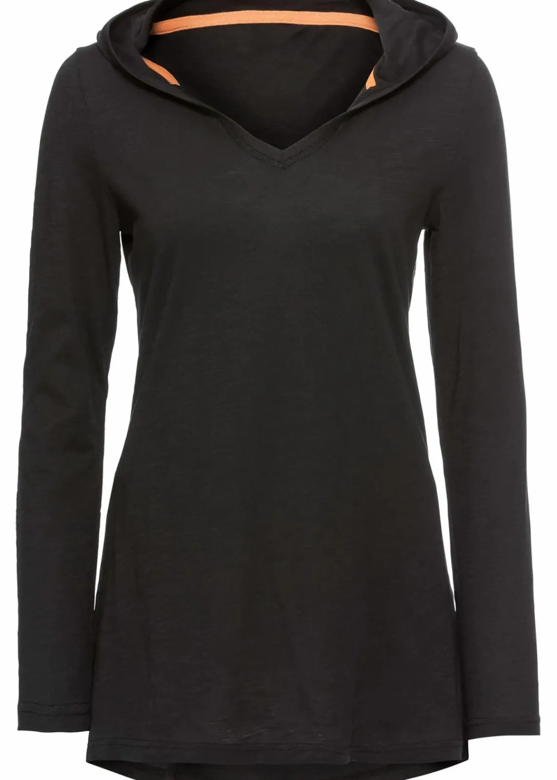 bonprix Shirts & Tops^Longshirt mit Kapuze schwarz