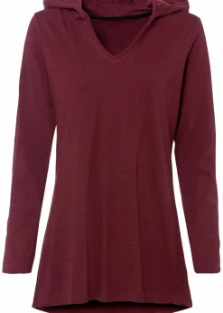 bonprix Shirts & Tops^Longshirt mit Kapuze ahornrot