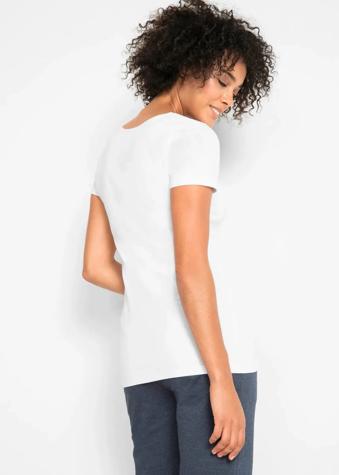 bonprix Shirts & Tops^Longshirt mit Schriftzug (2er Pack) schwarz + weiß