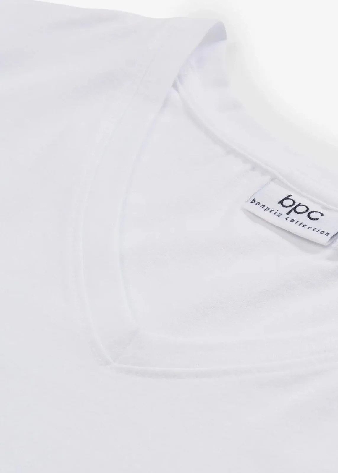 bonprix Basics|Bekleidung·Röcke^Longshirt mit V-Ausschnitt (2er Pack) schwarz+weiß