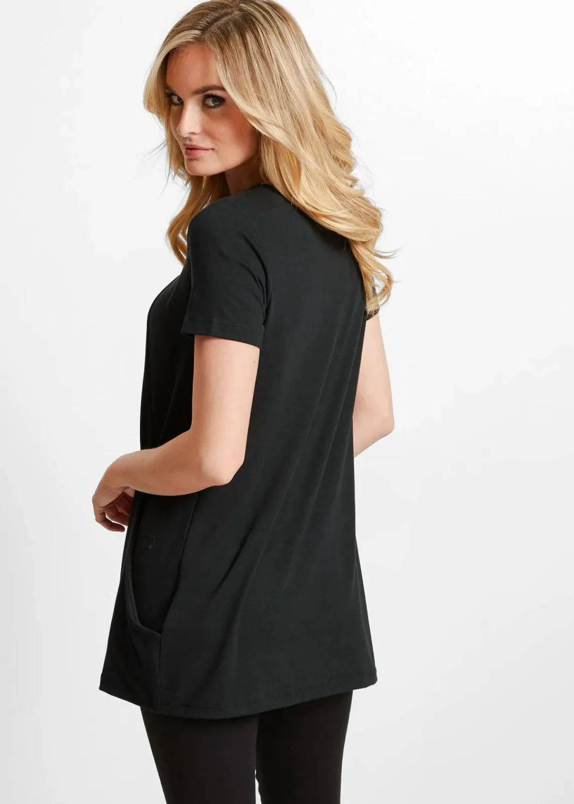 bonprix Shirts & Tops^Longshirt mit Viskose schwarz