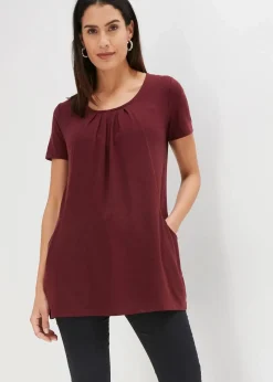 bonprix Shirts & Tops^Longshirt mit Viskose dunkelbeere