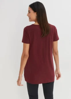 bonprix Shirts & Tops^Longshirt mit Viskose dunkelbeere