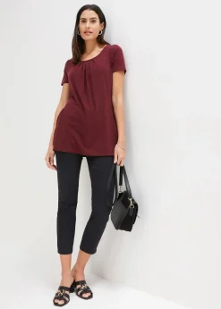 bonprix Shirts & Tops^Longshirt mit Viskose dunkelbeere