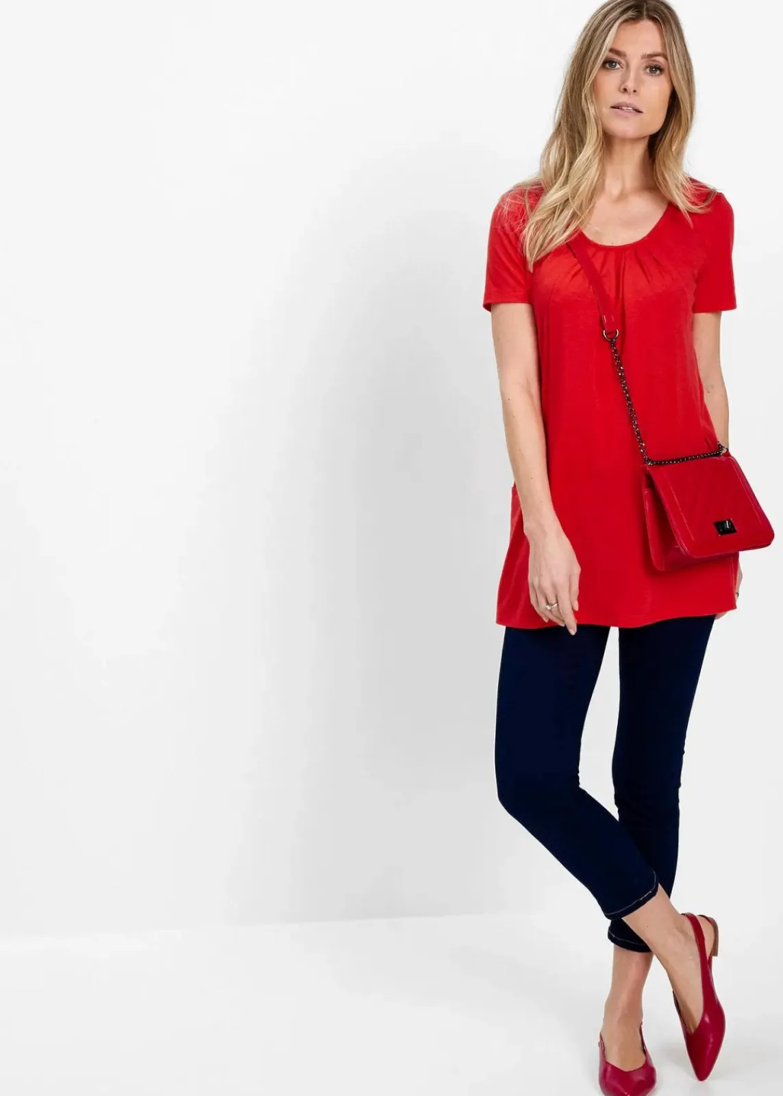 bonprix Shirts & Tops^Longshirt mit Viskose erdbeere